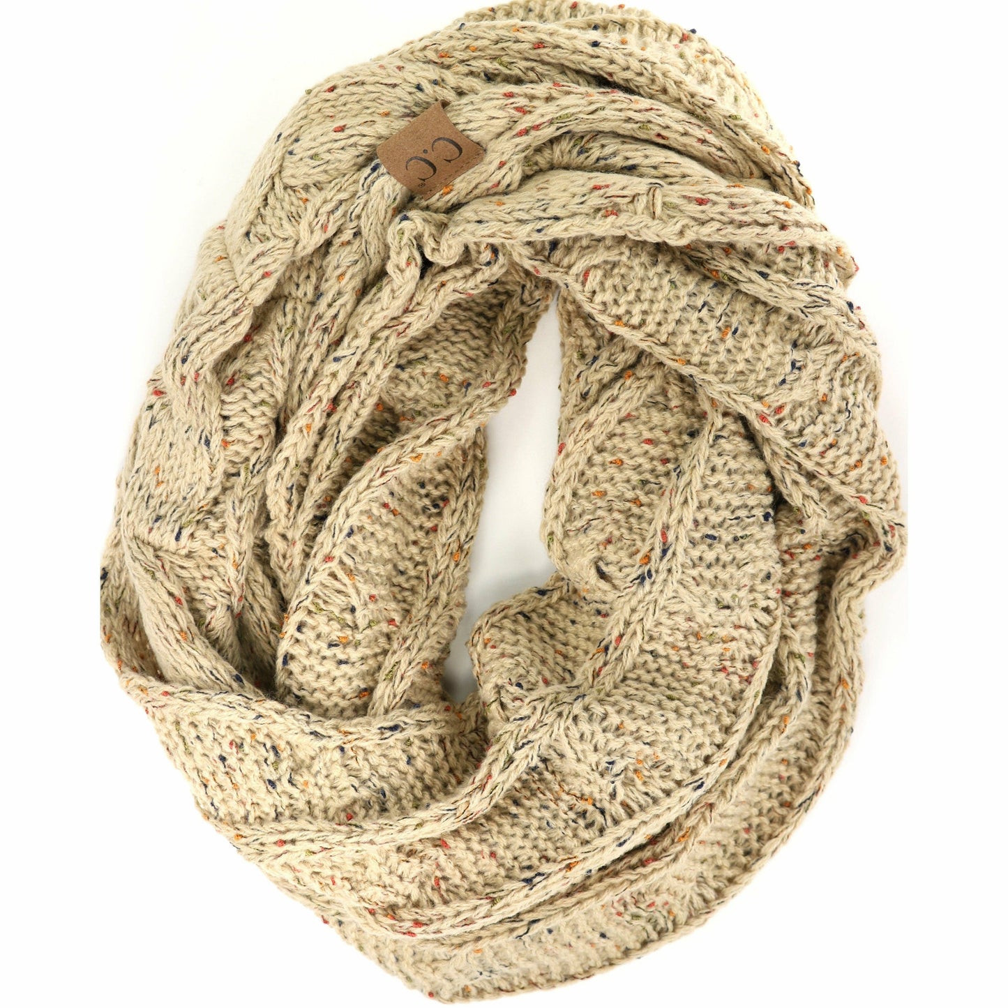 Flecked CC Infinity Scarf SF33