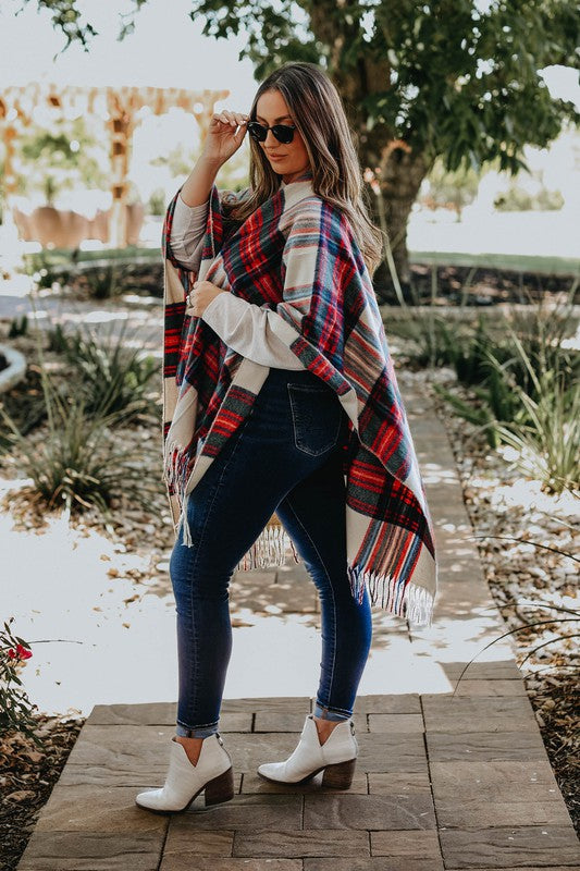 The Blair One Size Shawl/Ponchos by Julia Rose