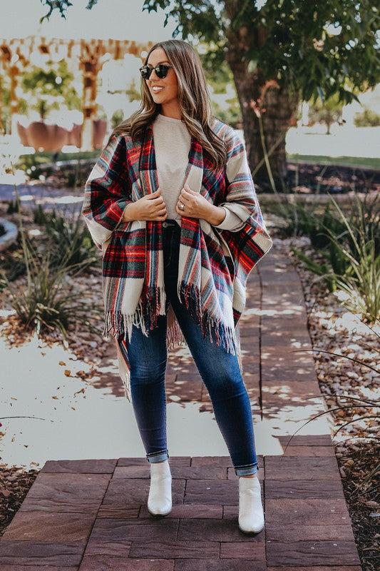 The Blair One Size Shawl/Ponchos by Julia Rose