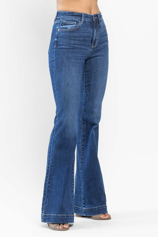 Judy Blue HW Wide Hem Flare