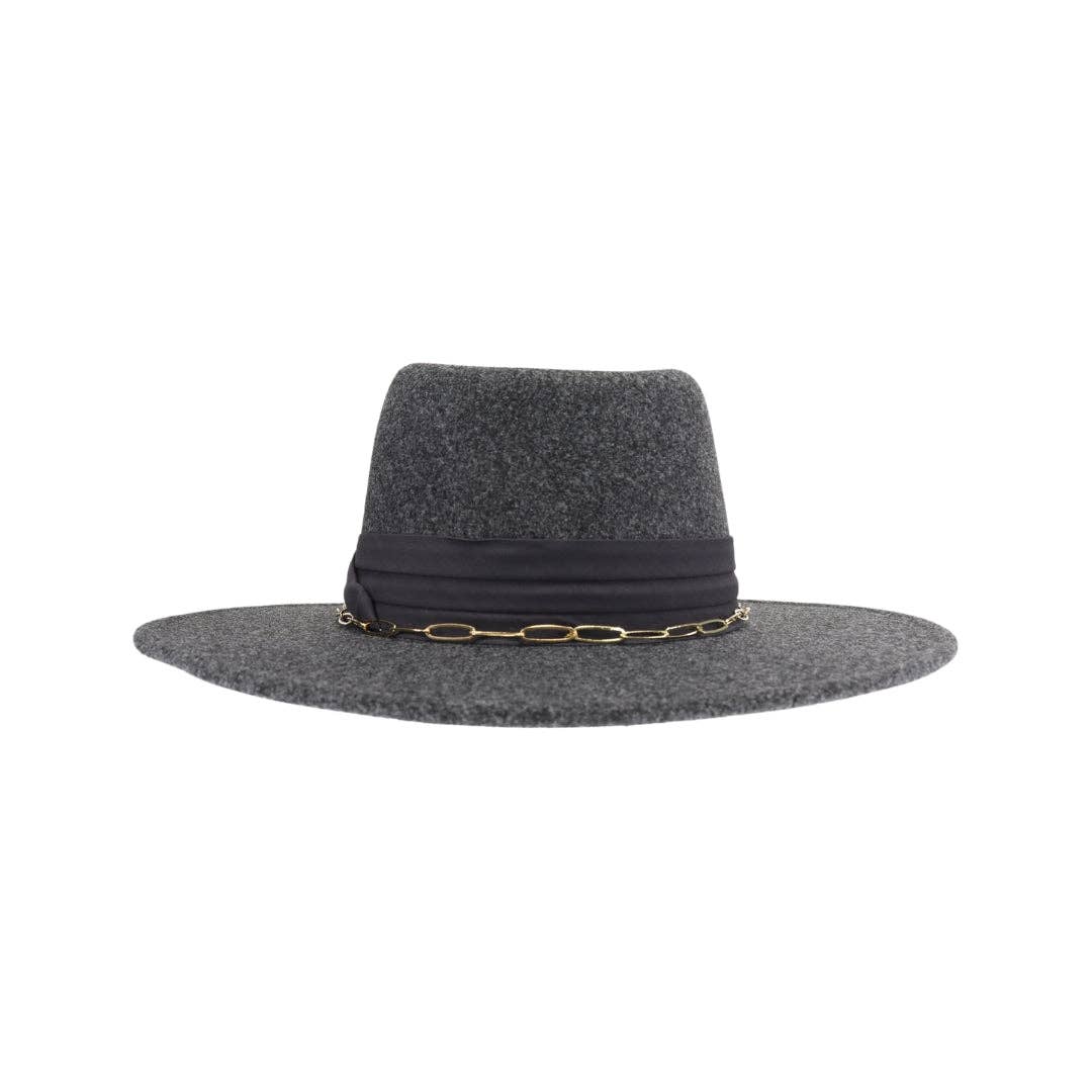 Chain and Pleated Band C.C Vegan Felt VFE0004