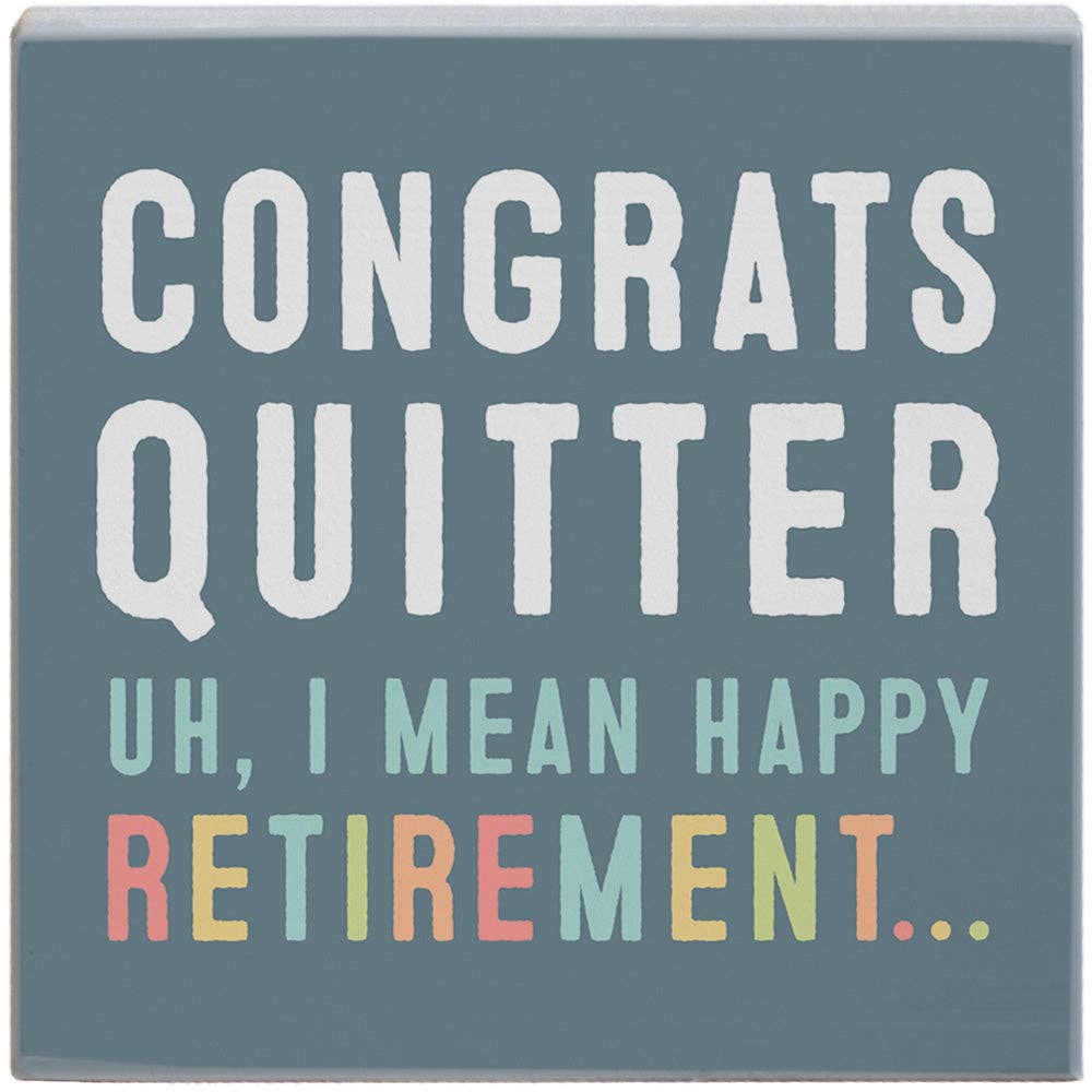 Congrats Quitter - Gift-A-Block