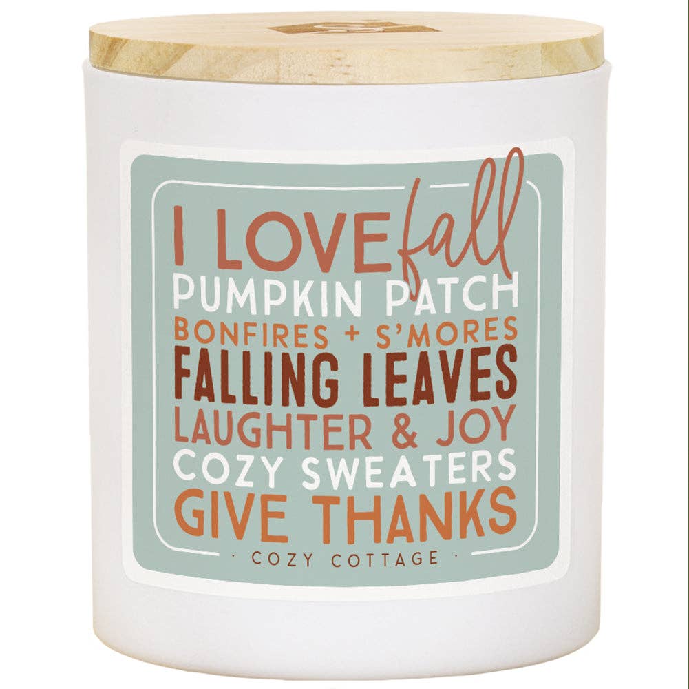 I Love Fall List - COZ - Candles