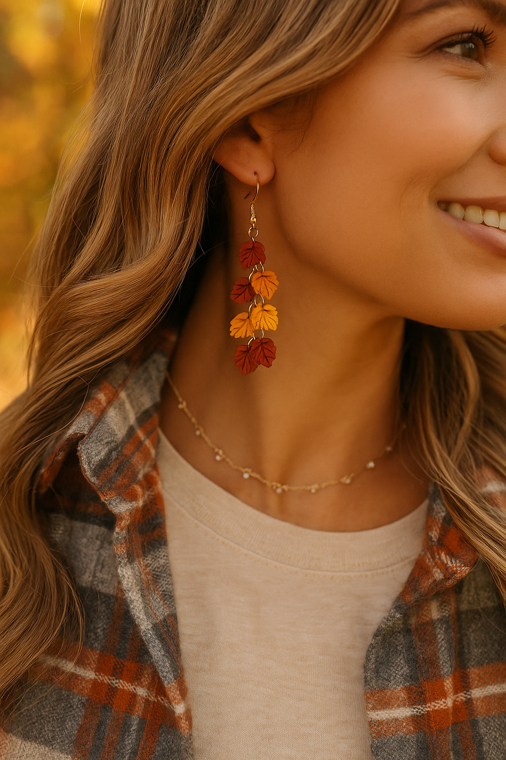 Fall Leaves Dangle Earrings