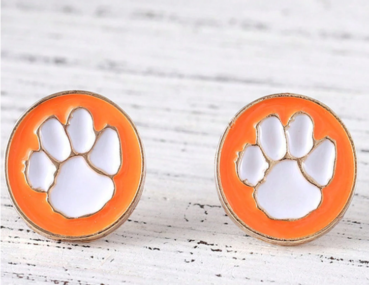 Paw Pattern Stud Earrings
