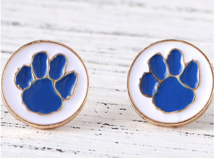 Paw Pattern Stud Earrings
