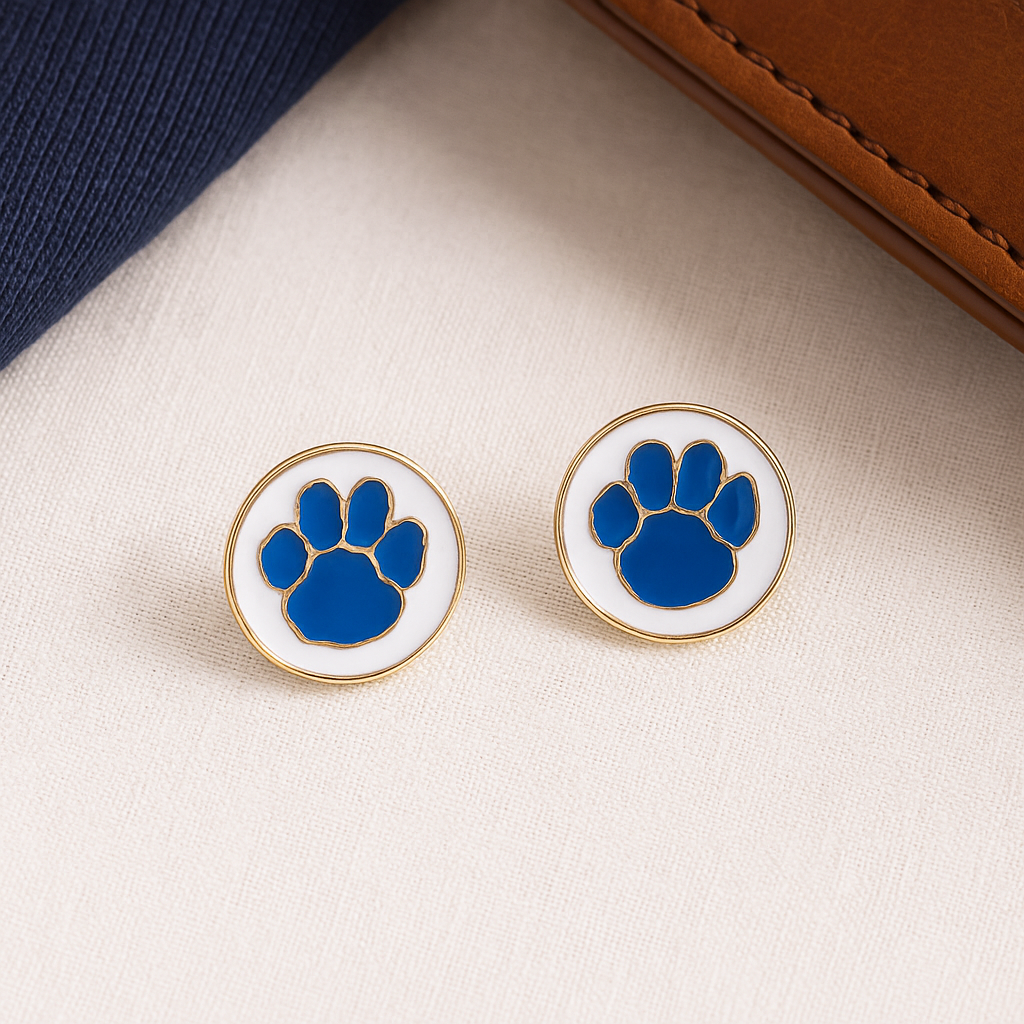 Paw Pattern Stud Earrings