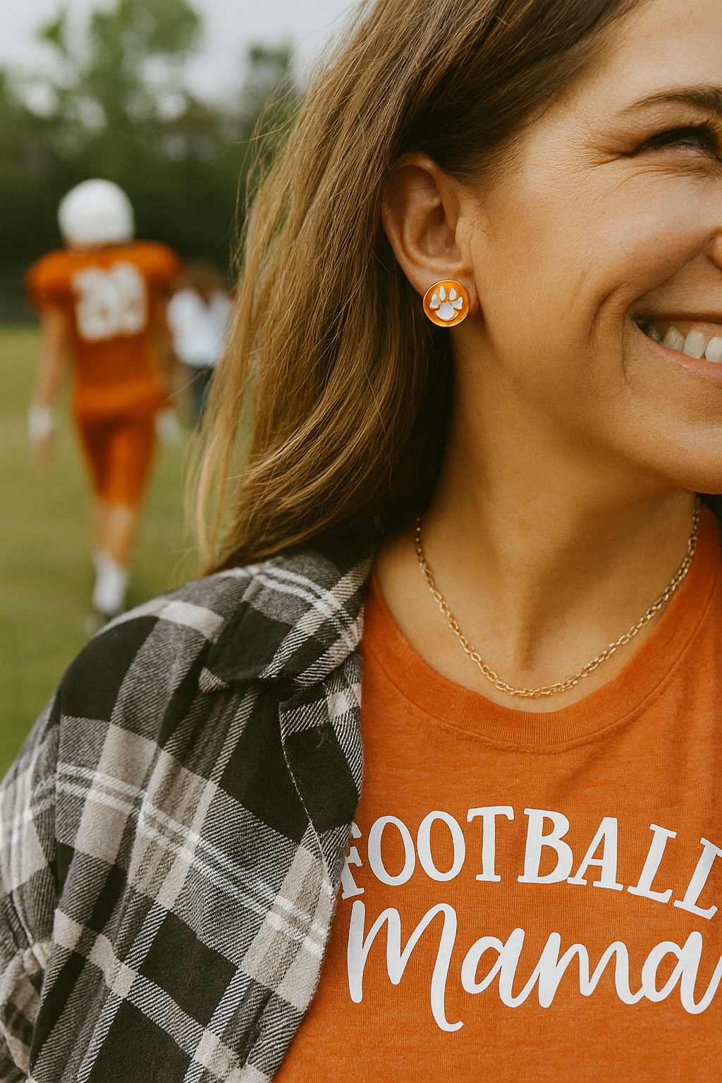 Paw Pattern Stud Earrings