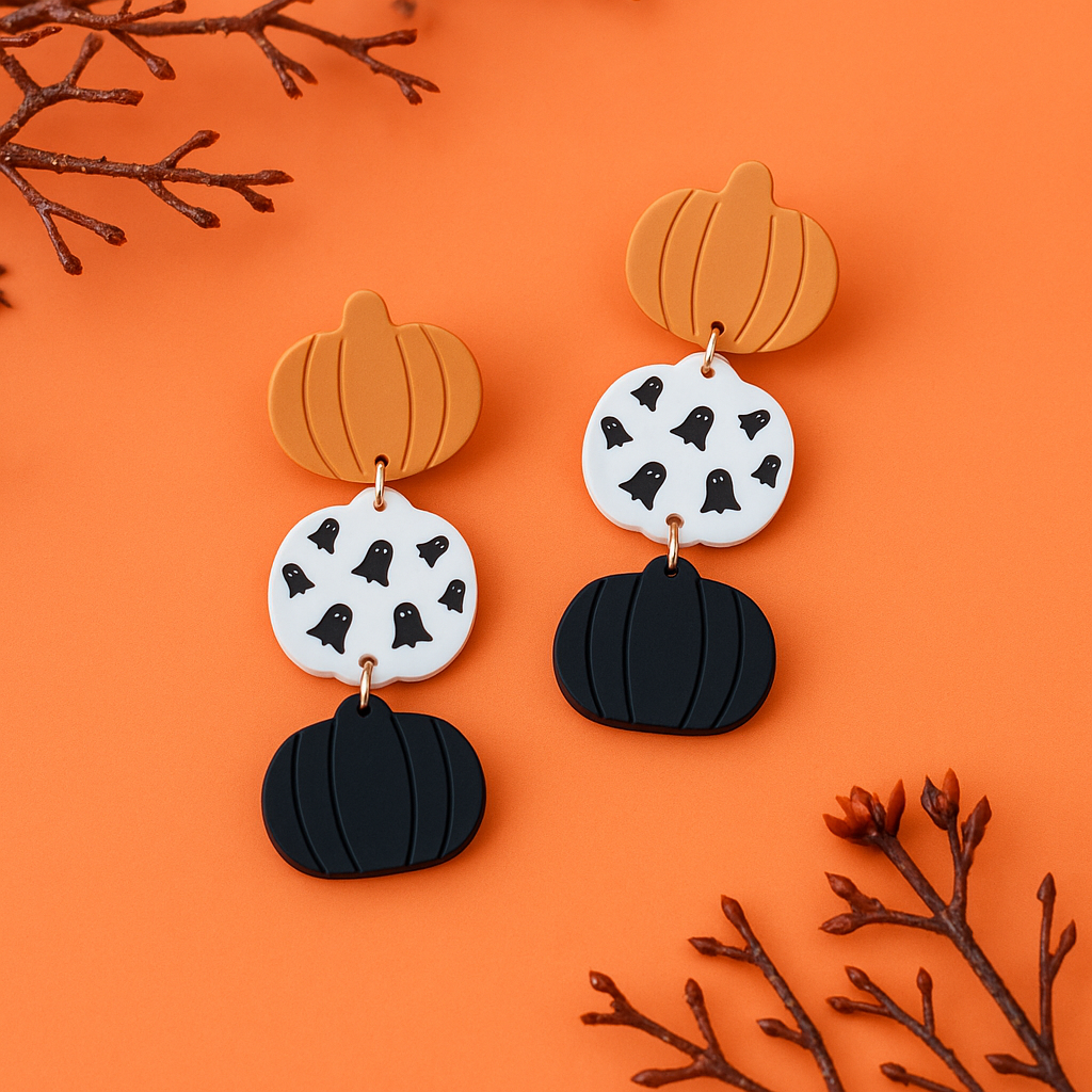 Pumpkin Dangle Earrings