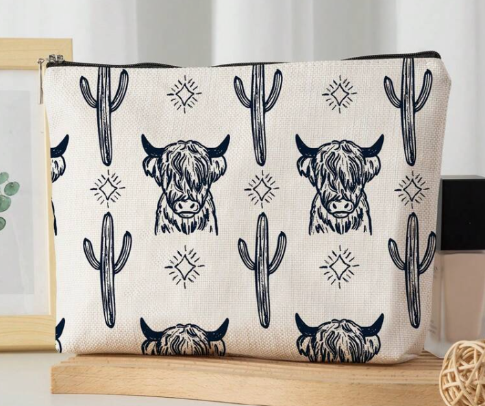 Cowgirl Western Makeup Bag