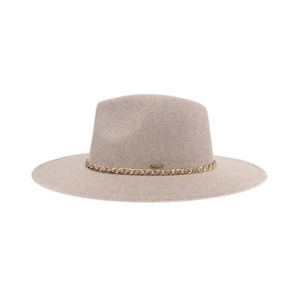 Chain Trim Band C.C Vegan Fabric Hat VFE0003