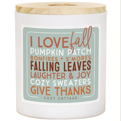 I Love Fall List - COZ - Candles