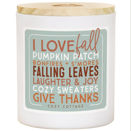 I Love Fall List - COZ - Candles