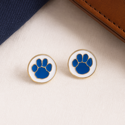 Paw Pattern Stud Earrings