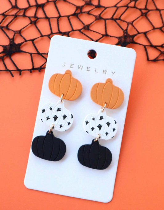 Pumpkin Dangle Earrings