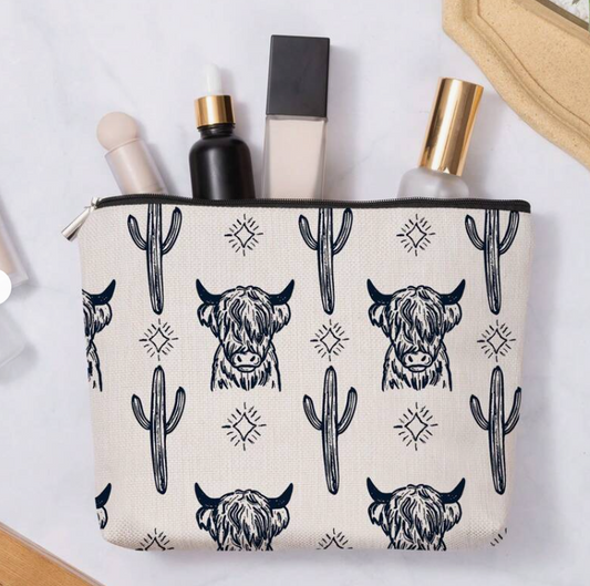 Cowgirl Western Makeup Bag